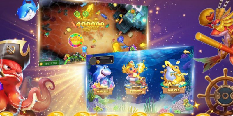 Bắn cá giải trí hiệu ứng đẹp mắt khi tham gia chơi tại Cf68